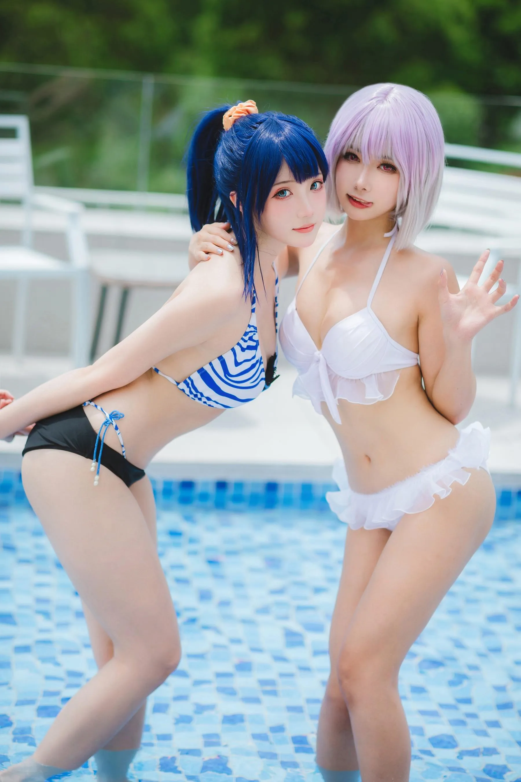 Momoko葵葵 – NO.35 瓜希酱 SSSS.GRIDMAN 宝多六花新条茜 泳装 [55P]插图3